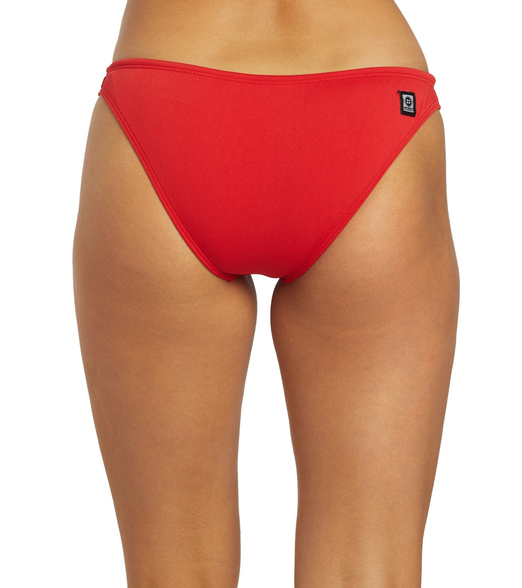 JOLYN Women's Midl Solid Bikini Bottom