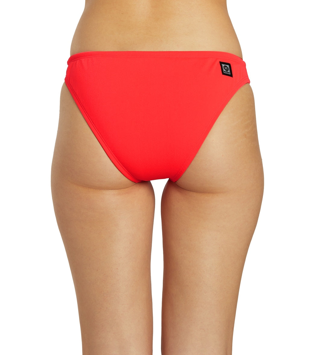 JOLYN Women's Midl Solid Bikini Bottom