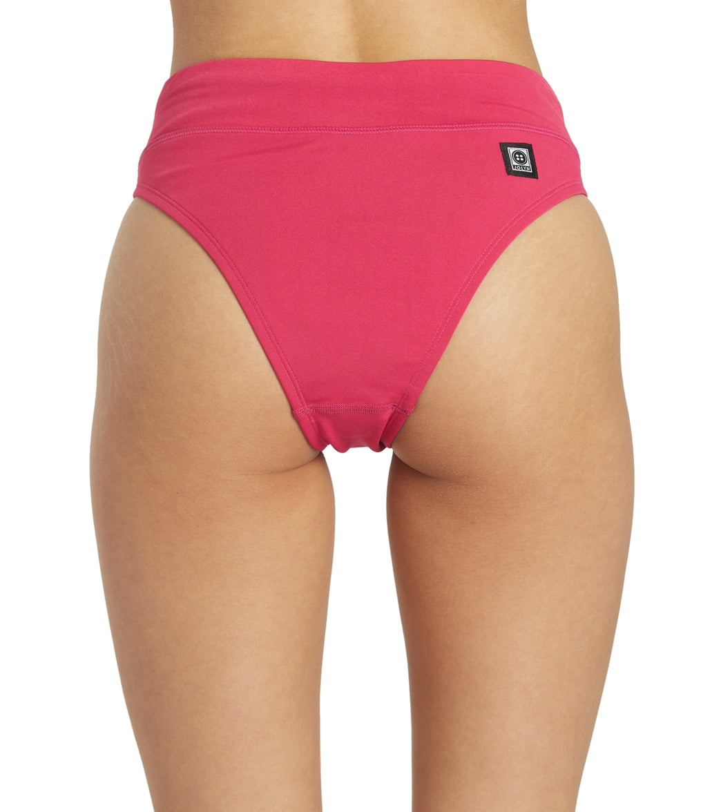 JOLYN Women's Zoe Solid Bikini Bottom