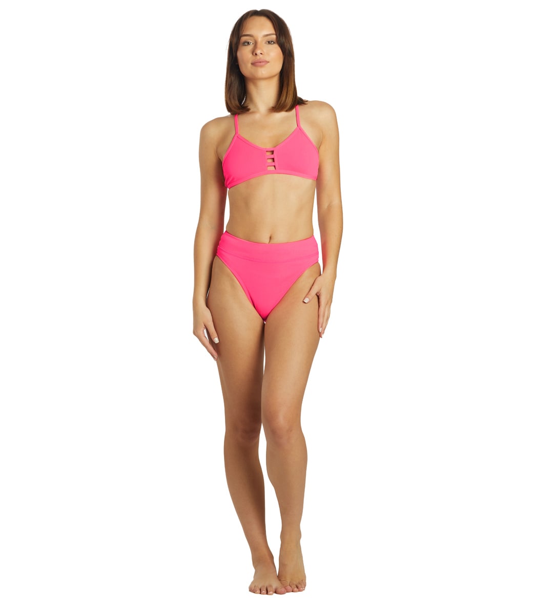JOLYN Women's Zoe Solid Bikini Bottom