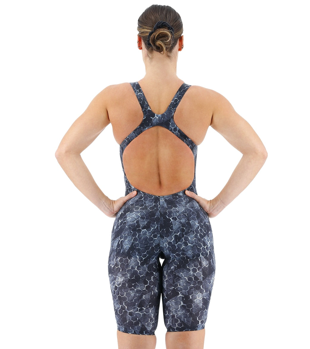 TYR Women's Avictor 2 Supernova Open Back Comfort Straps Flex Hip Tech Suit Swimsuit