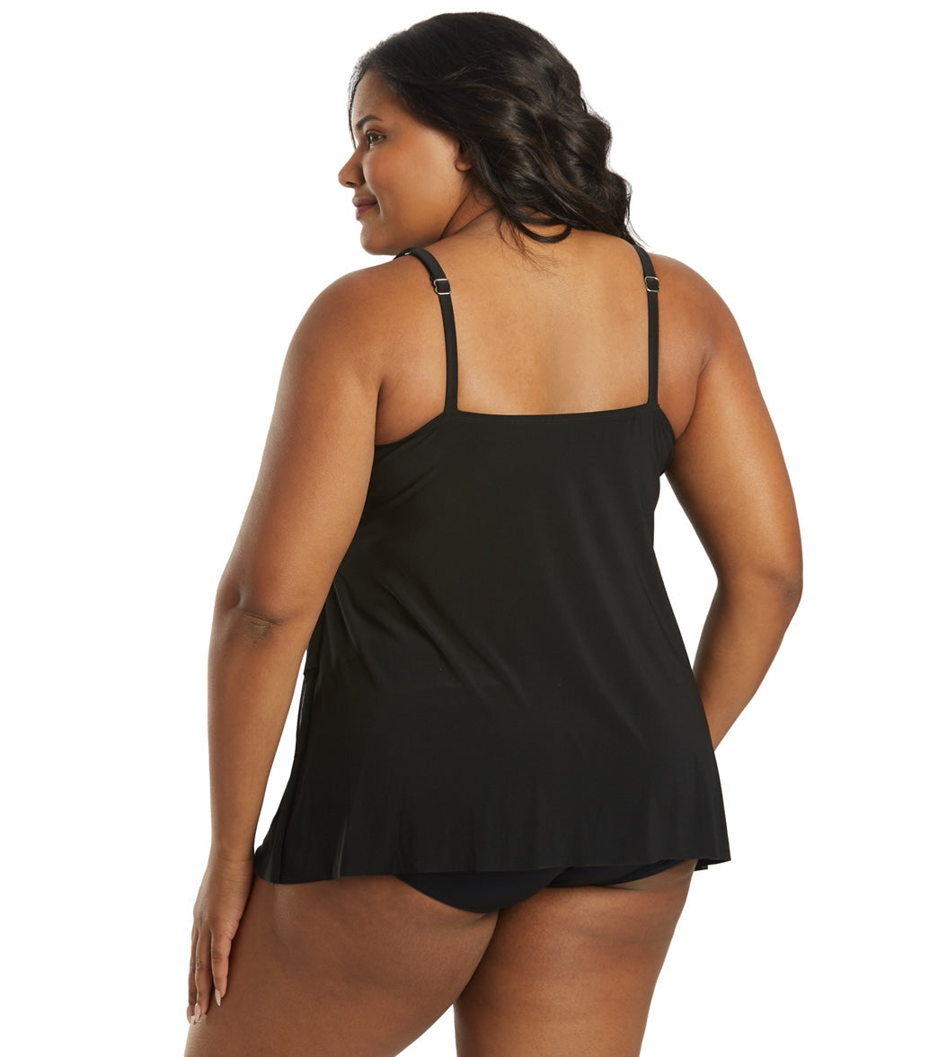 Miraclesuit Plus Women's Plus Size Illusionists Mirage Tankini Top