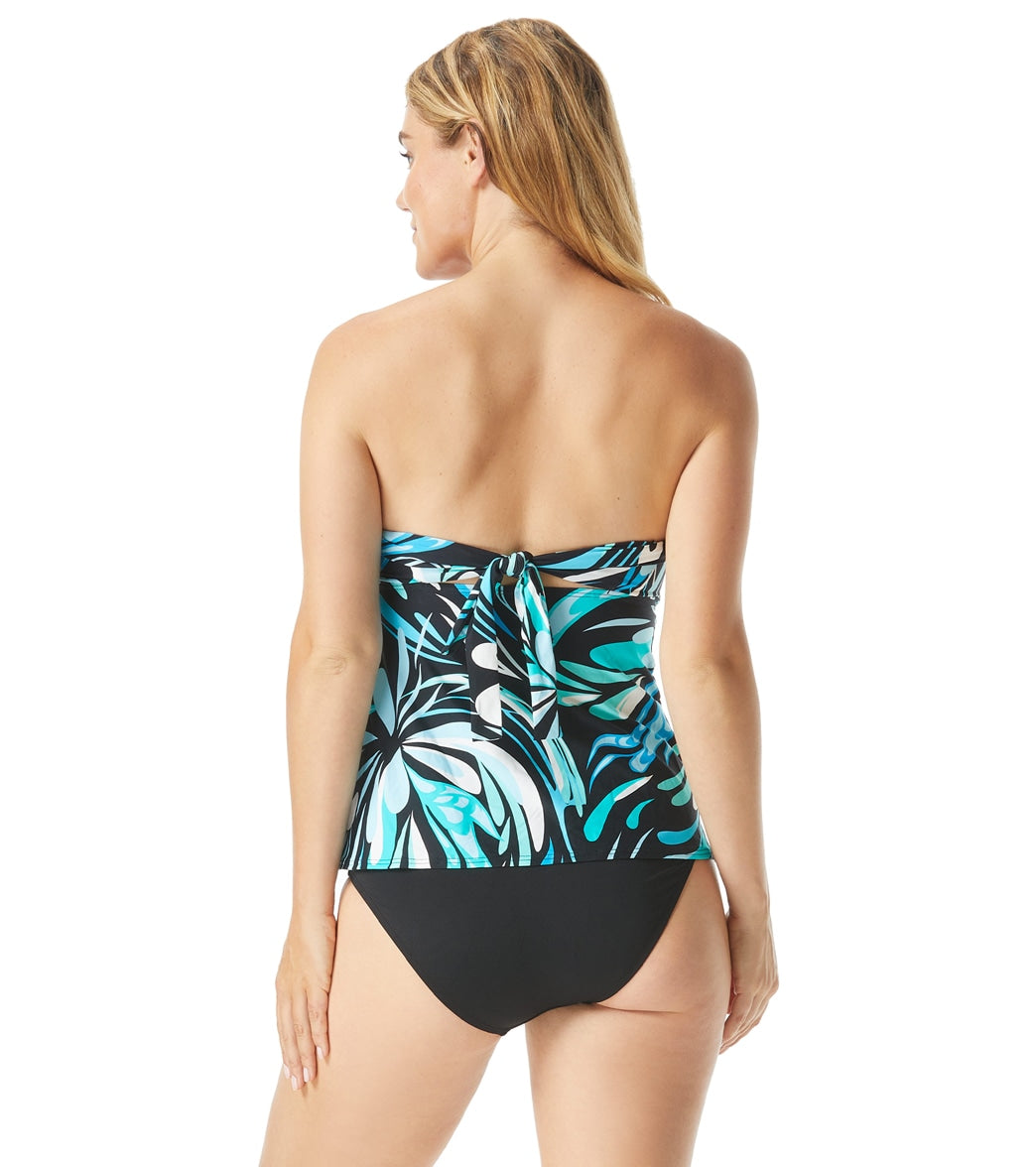 Coco Reef Women's Cassis Swirl Five Way Bra Sized Tankini Top (C/D/DD Cup)