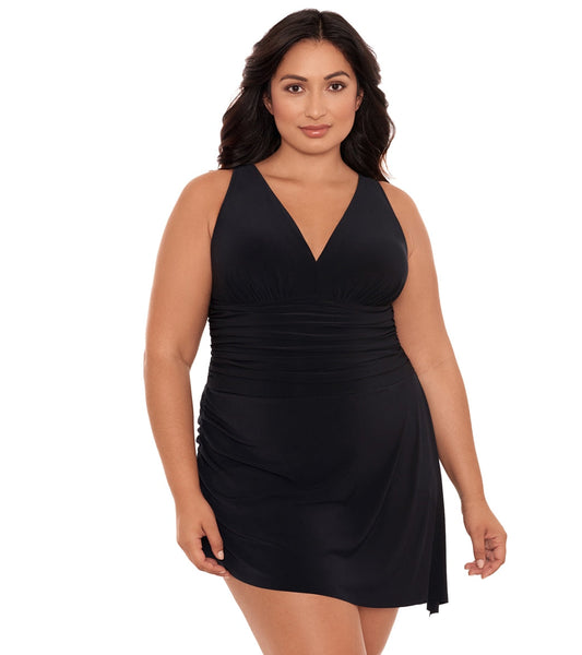Magicsuit by Miraclesuit Women's Plus Size Celine Swim Dress