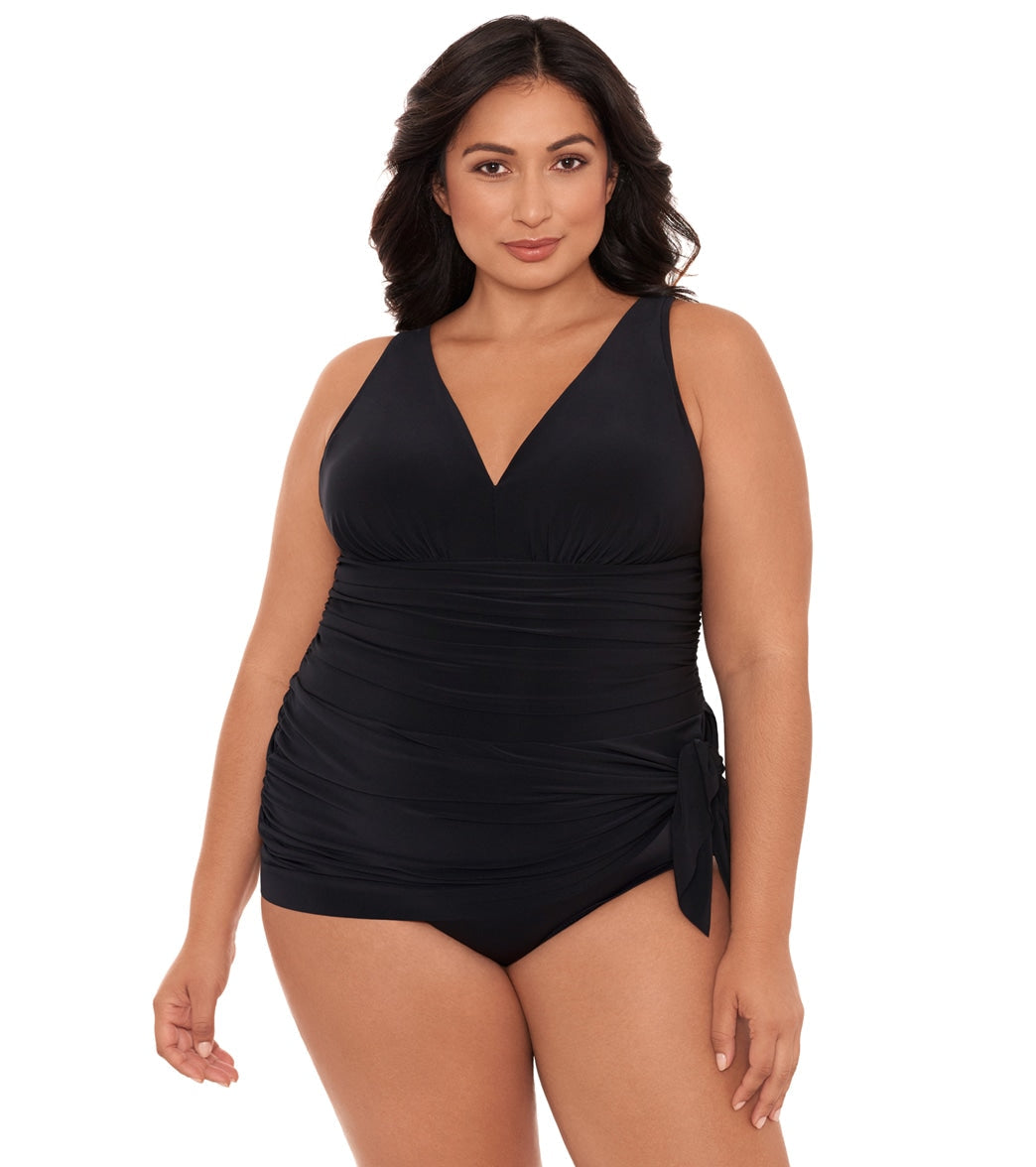 Magicsuit by Miraclesuit Women's Plus Size Celine Swim Dress