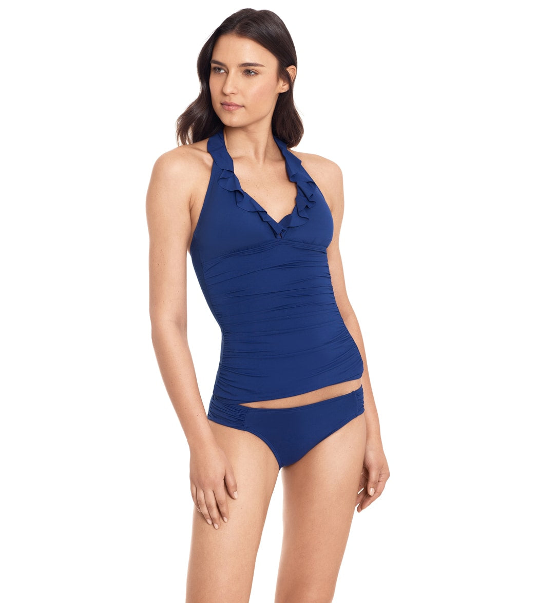 Lauren Ralph Lauren Women's Beach Club Solids Side Tab Hipster Bikini Bottom