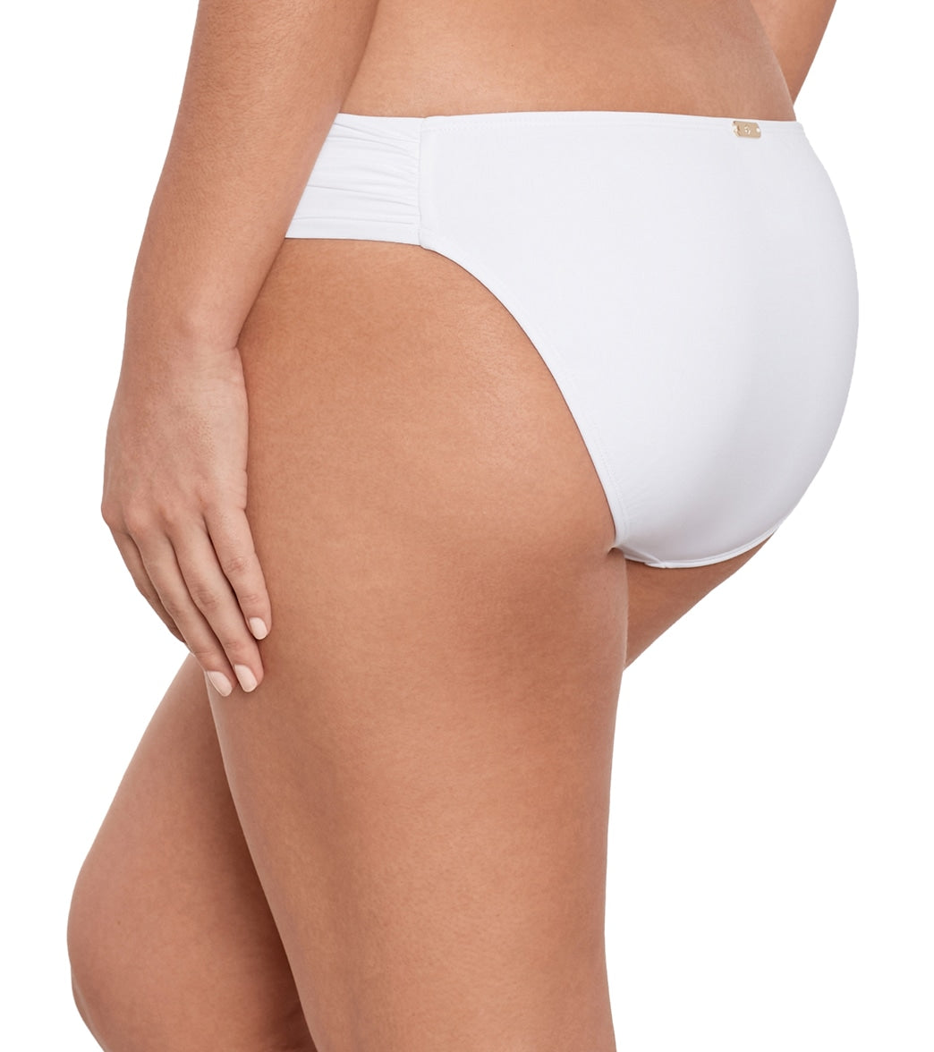 Lauren Ralph Lauren Women's Beach Club Solids Side Tab Hipster Bikini Bottom