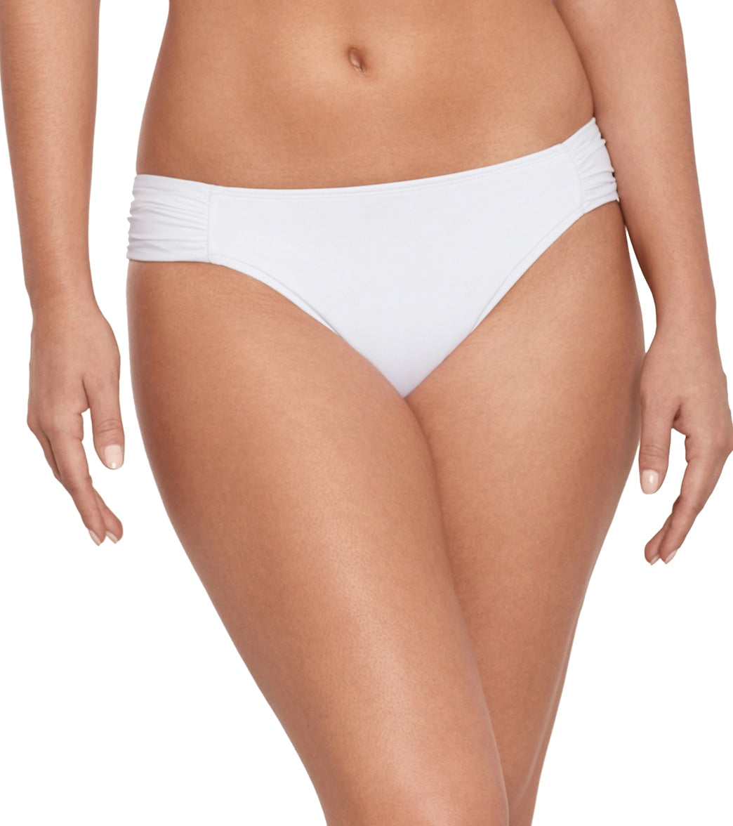 Lauren Ralph Lauren Women's Beach Club Solids Side Tab Hipster Bikini Bottom