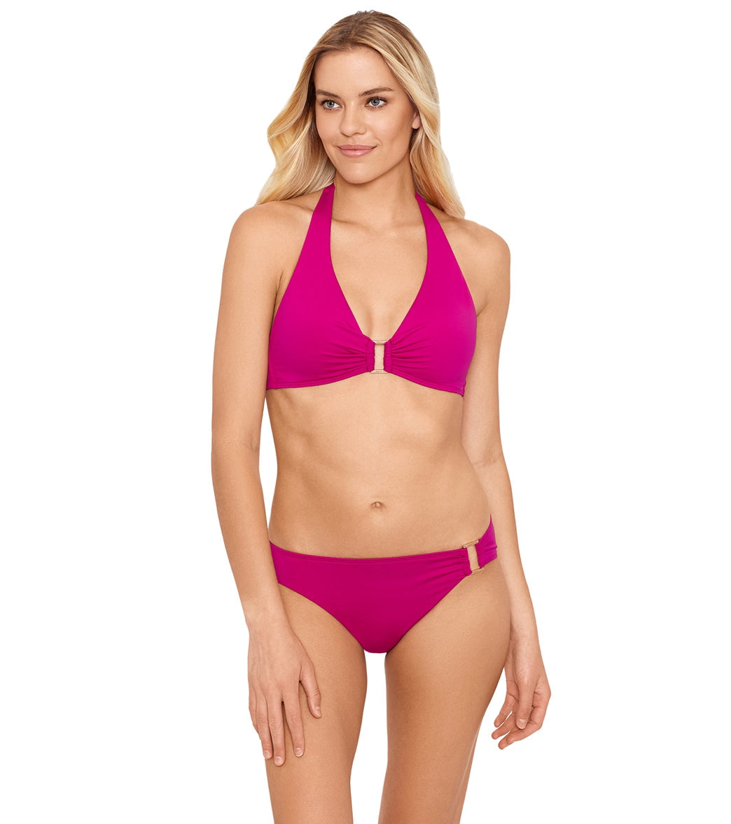 Lauren Ralph Lauren Women's Beach Club Solids Ring Hipster Bikini Bottom
