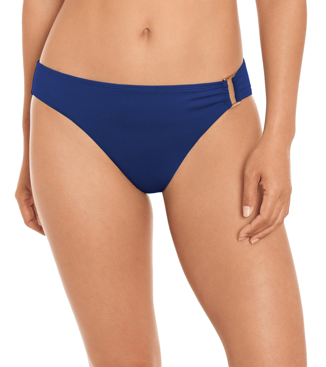 Lauren Ralph Lauren Women's Beach Club Solids Ring Hipster Bikini Bottom