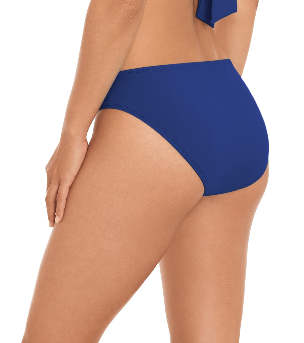 Lauren Ralph Lauren Women's Beach Club Solids Ring Hipster Bikini Bottom