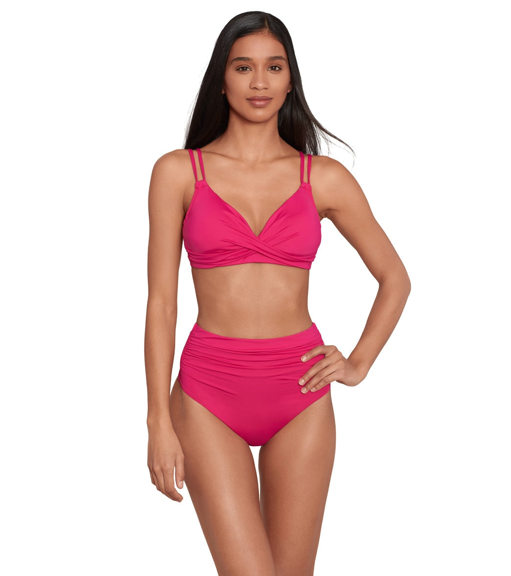 Lauren Ralph Lauren Women's Beach Club Solids High Waist Bikini Bottom