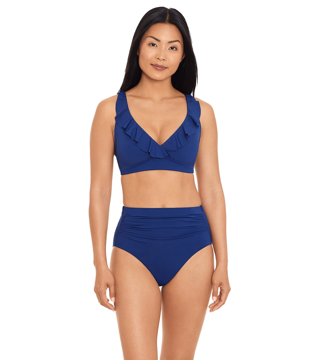 Lauren Ralph Lauren Women's Beach Club Solids High Waist Bikini Bottom