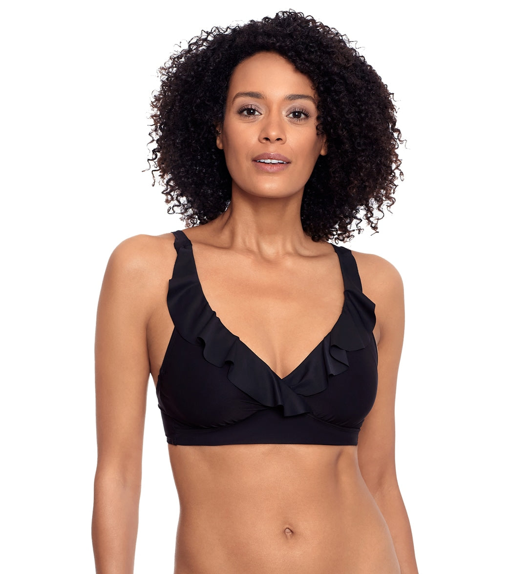 Lauren Ralph Lauren Women's Beach Club Solids Ruffle Underwire Bikini Top
