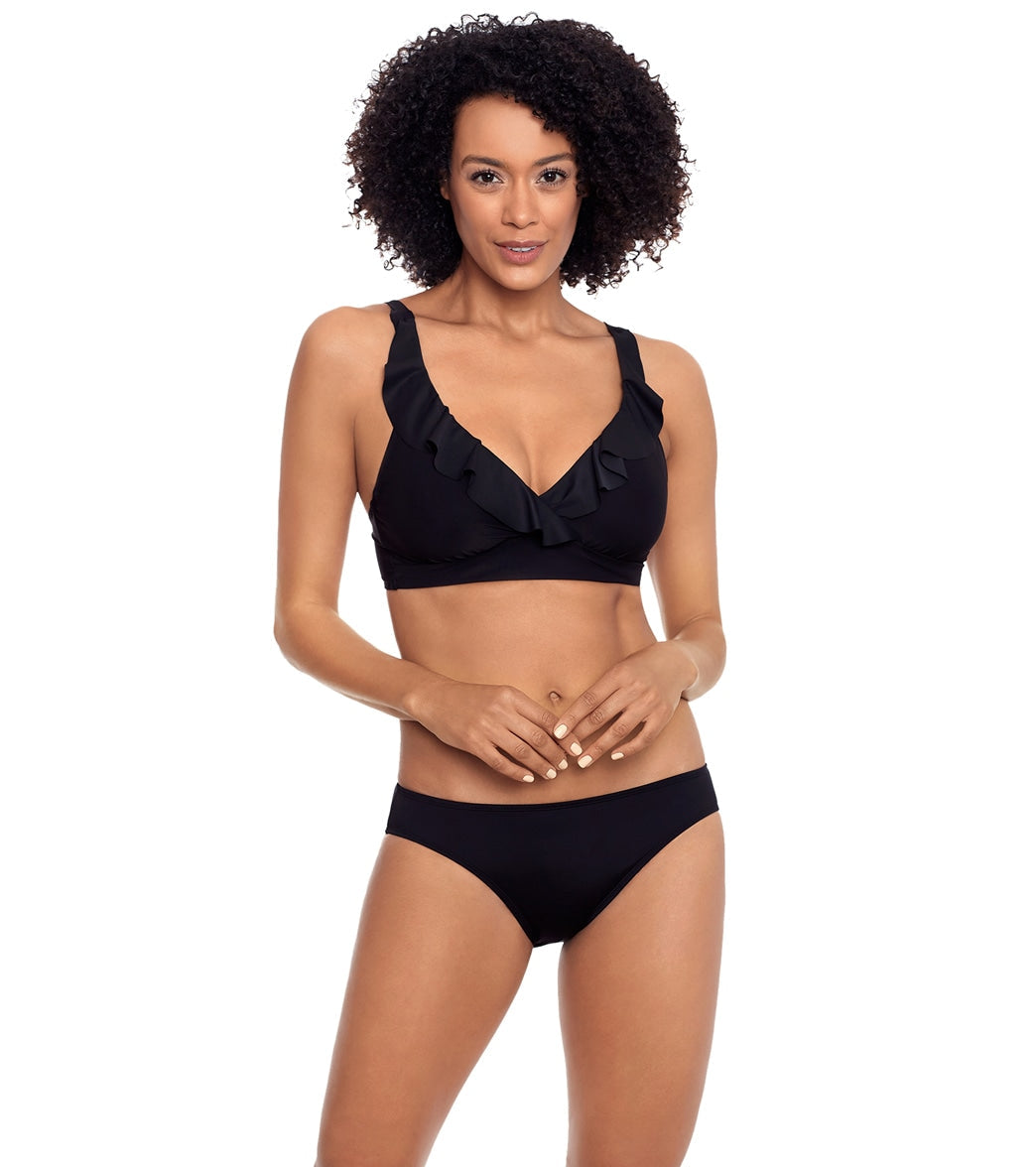Lauren Ralph Lauren Women's Beach Club Solids Ruffle Underwire Bikini Top