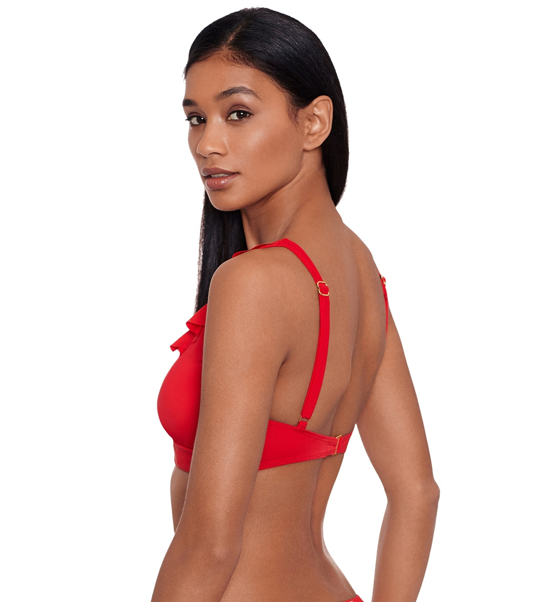 Lauren Ralph Lauren Women's Beach Club Solids Ruffle Underwire Bikini Top