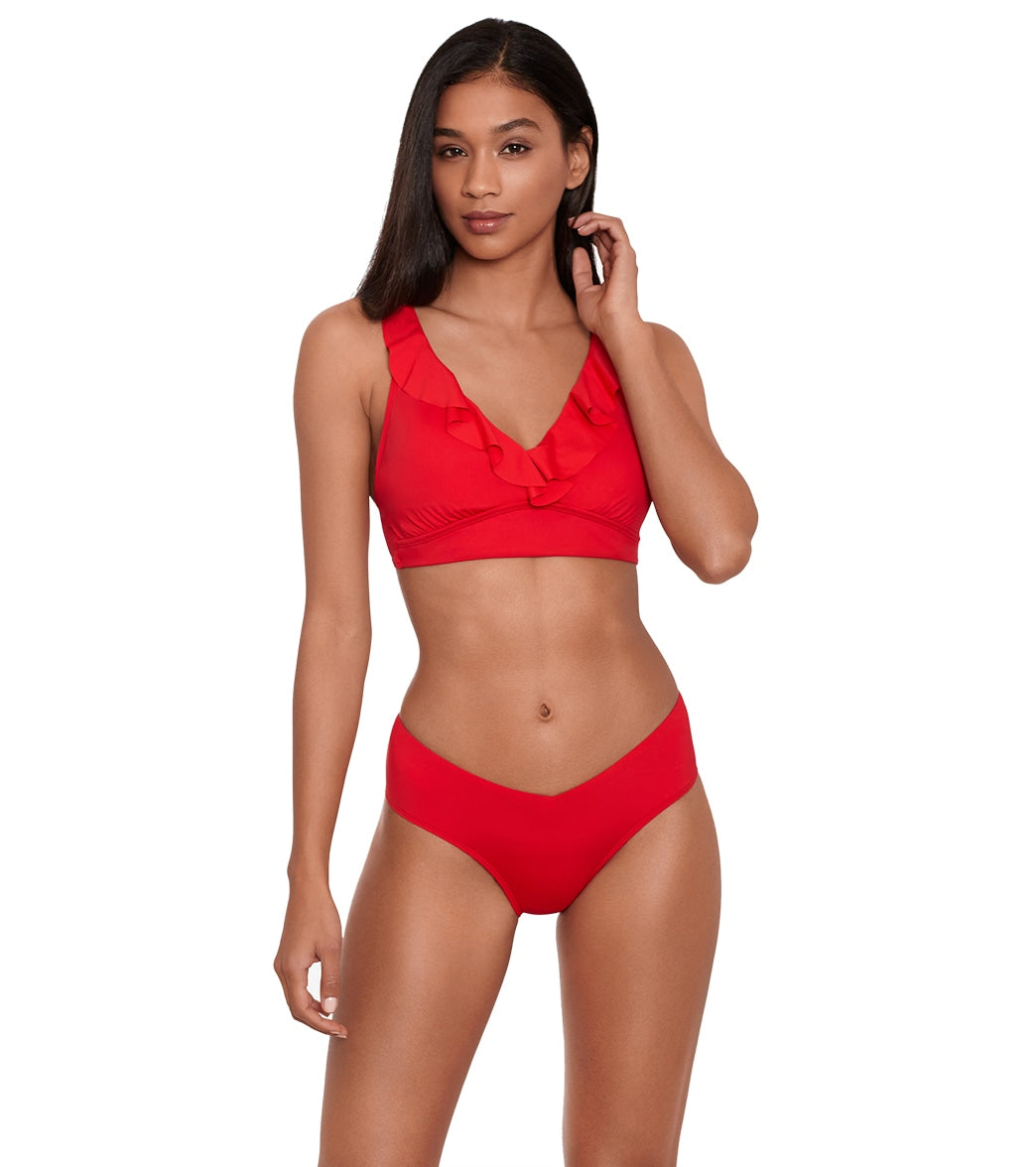 Lauren Ralph Lauren Women's Beach Club Solids Ruffle Underwire Bikini Top