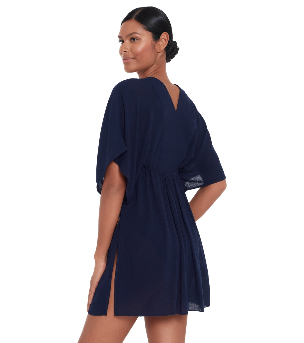 Lauren Ralph Lauren Women's Crinkle Rayon Cover Up Tunic