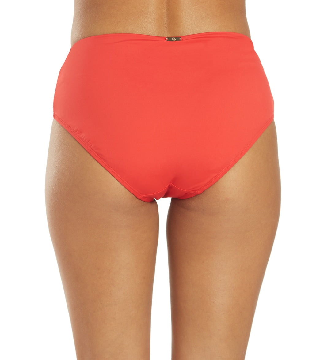 Lauren Ralph Lauren Women's Beach Club Mid Rise V Bikini Bottom