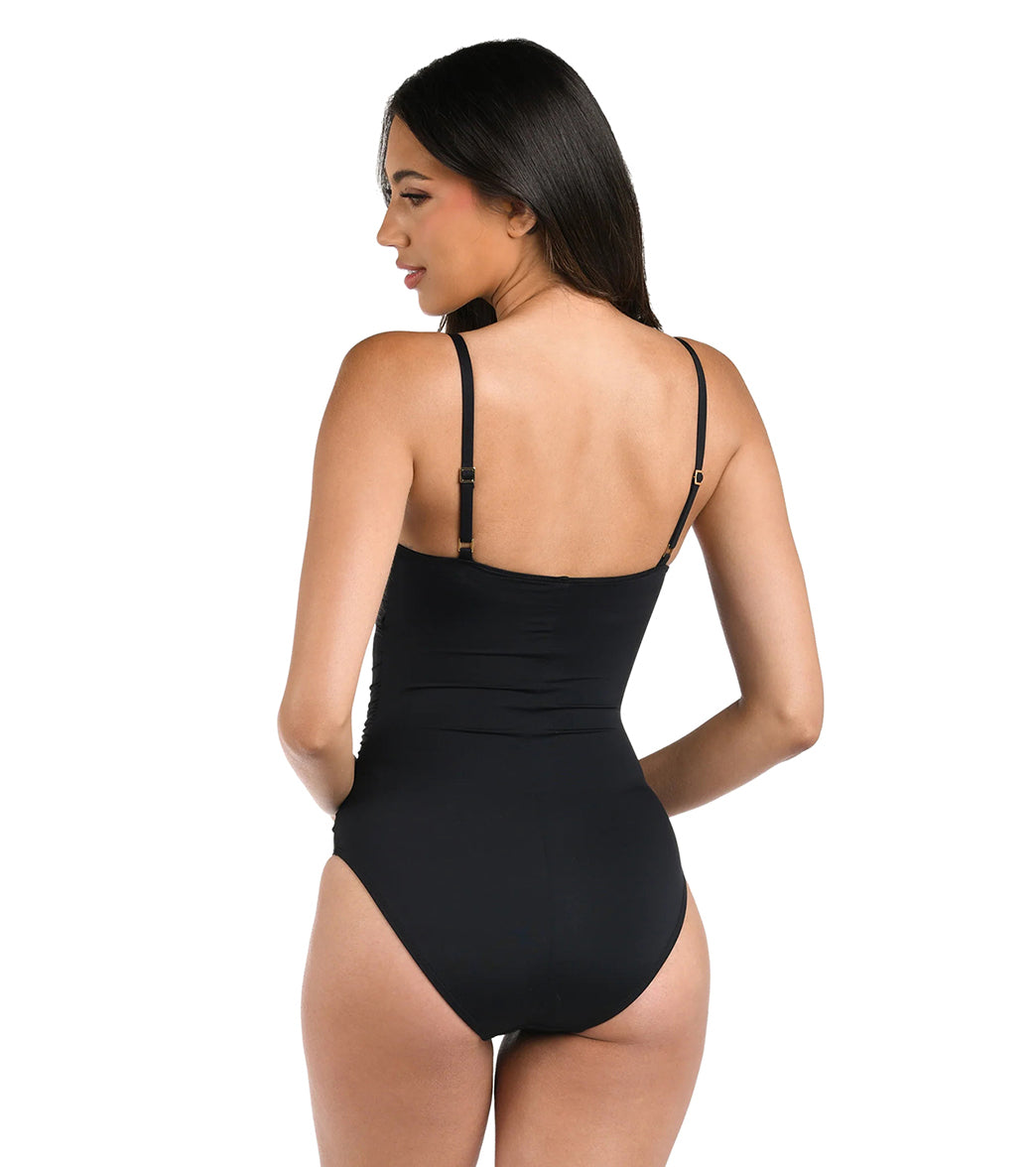 La Blanca Women's Island Goddess Lingerie One Piece Swimsuit