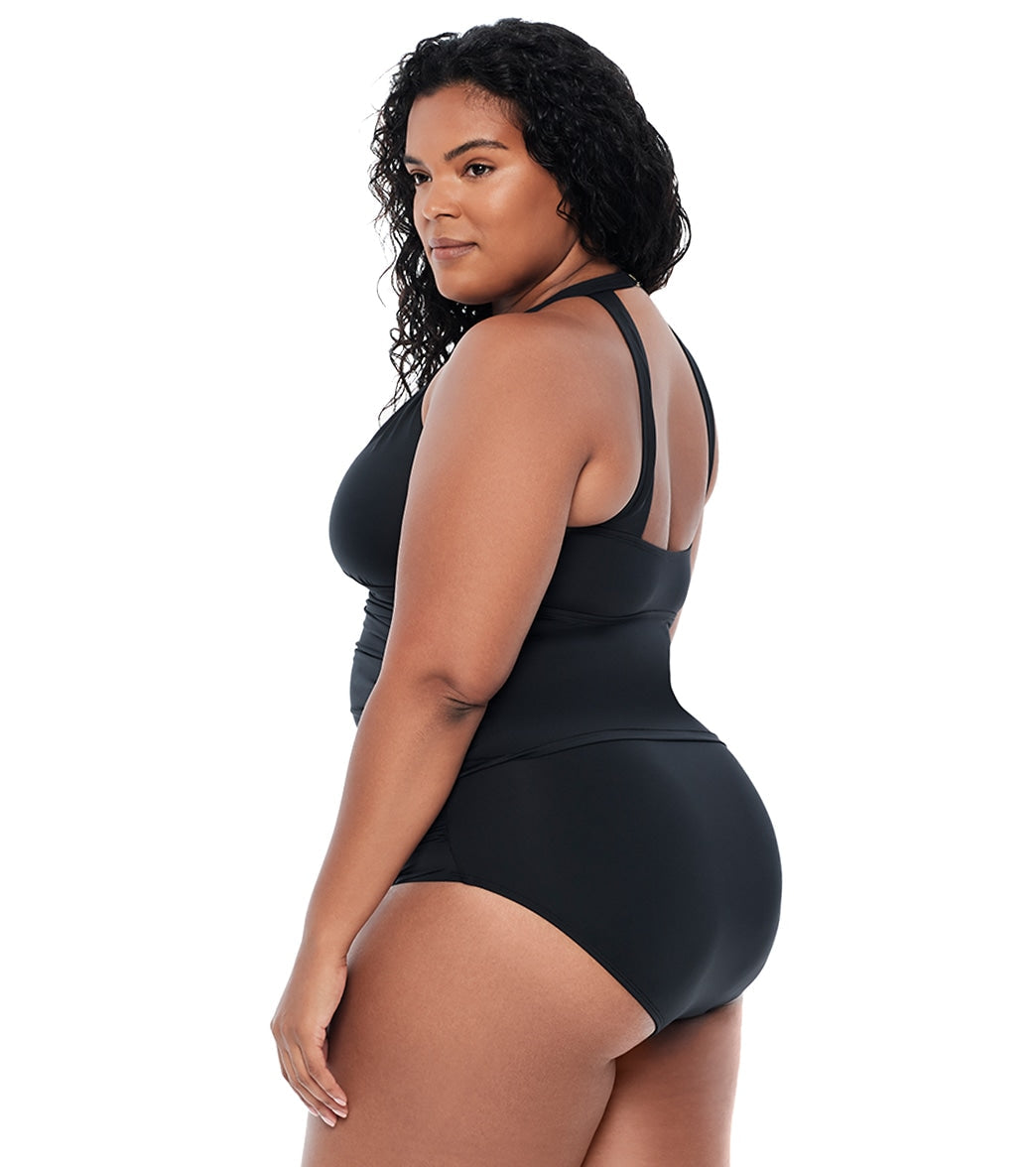 Lauren Ralph Lauren Women's Plus Size Beach Club Tankini Top