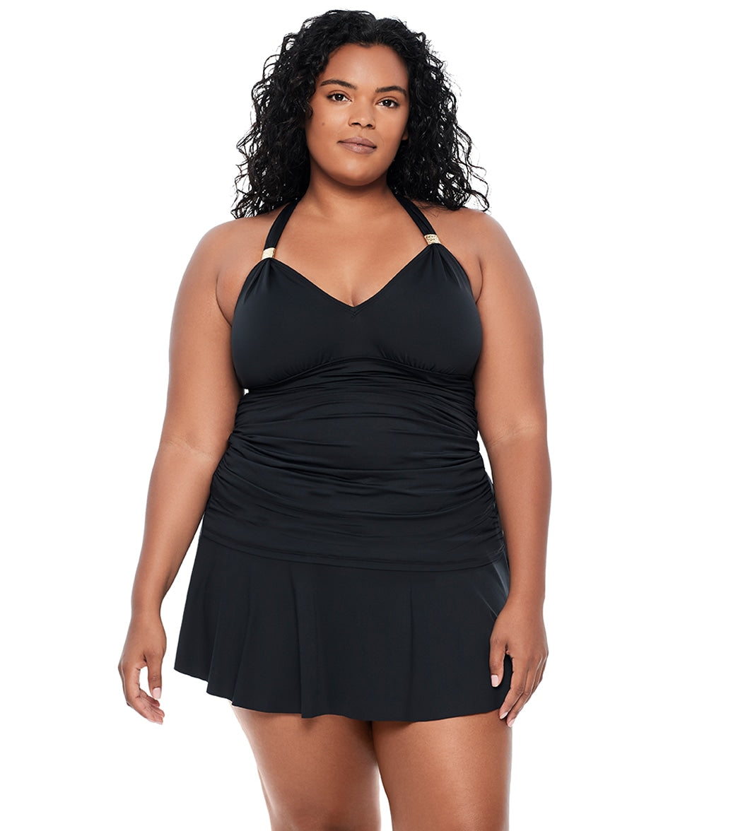 Lauren Ralph Lauren Women's Plus Size Beach Club Tankini Top