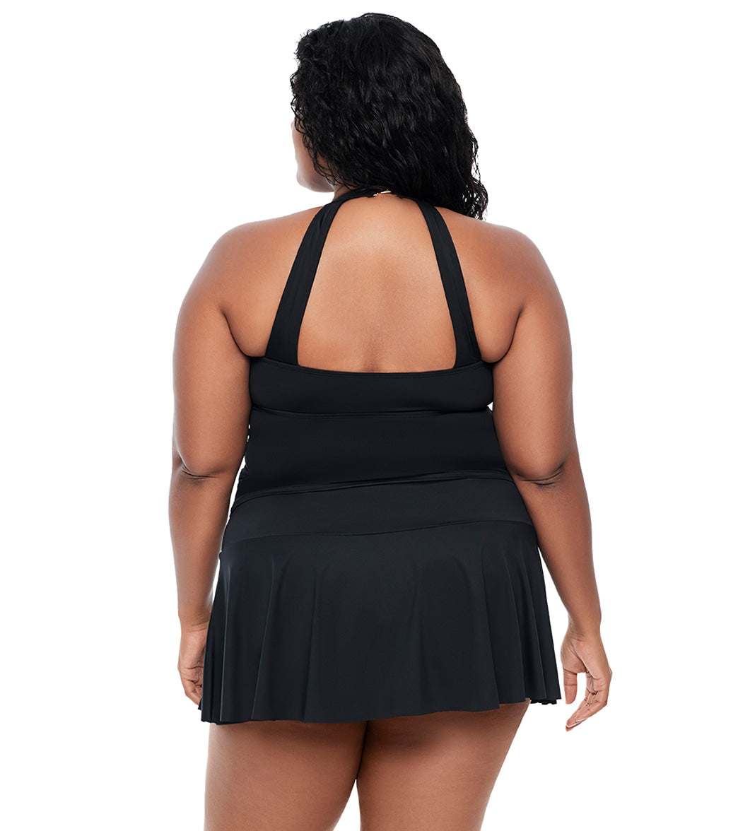 Lauren Ralph Lauren Women's Plus Size Beach Club Tankini Top