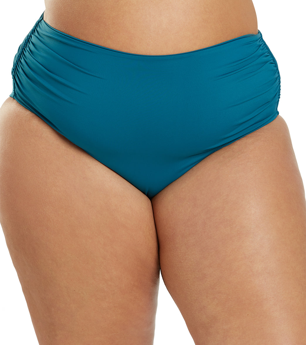 Anne Cole Women's Plus Size Shirred Bikini Bottom