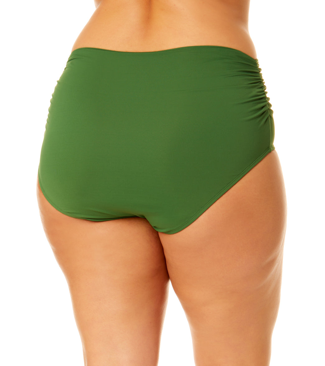 Anne Cole Women's Plus Size Shirred Bikini Bottom