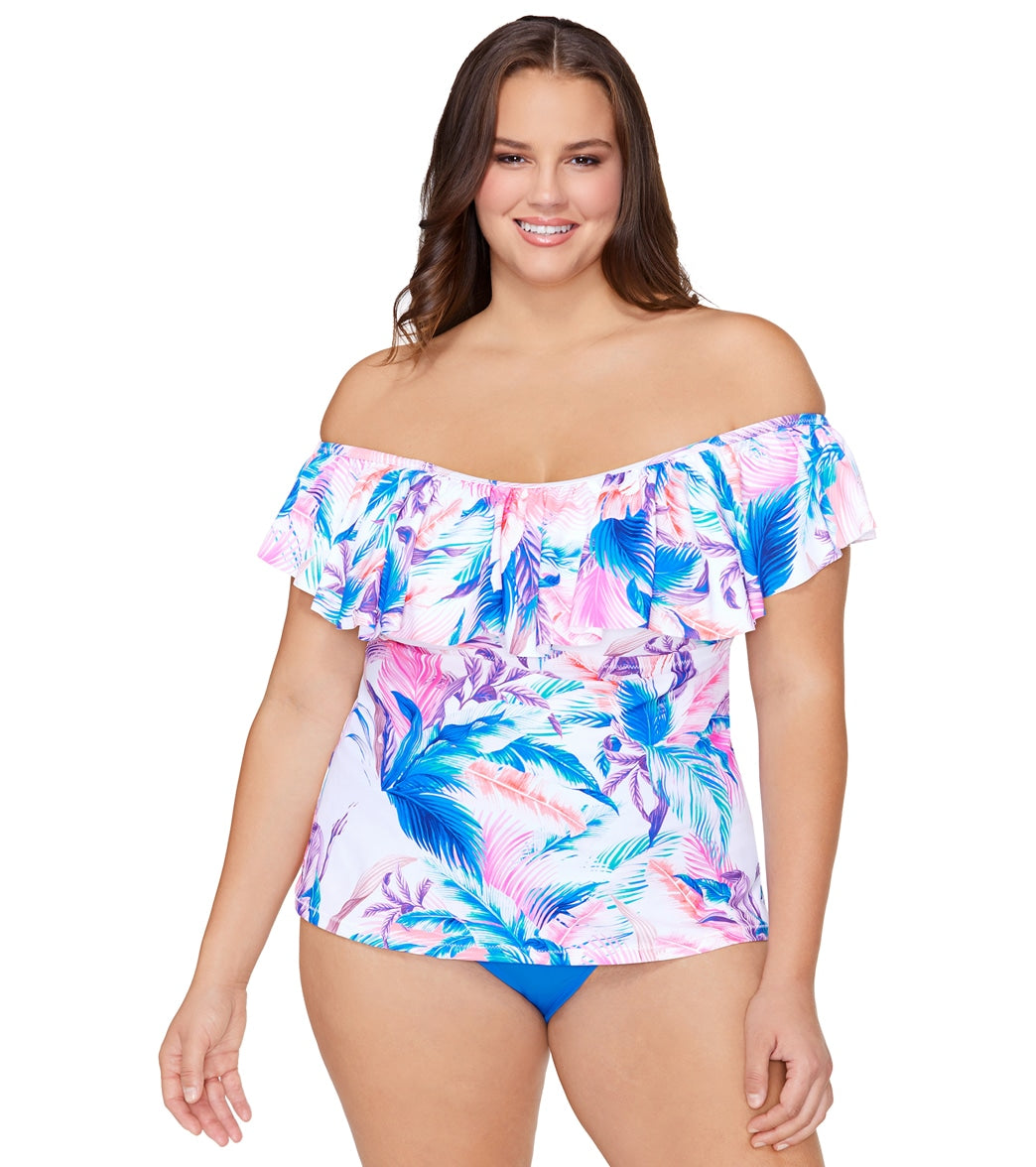Raisins Women's Tranquilo Solids Costa Plus Size Bikini Bottom