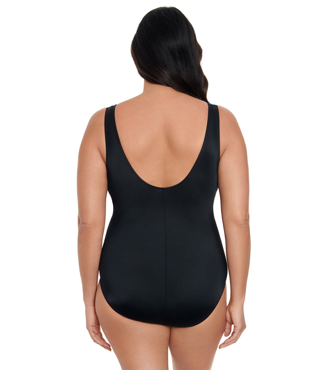 Longitude Women's Toucan Play Ruffle Surplice One Piece Swimsuit