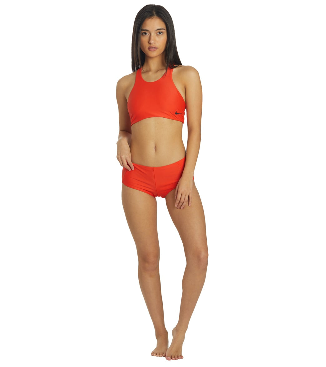 Nike Women's Hydralock Cheeky Kickshort Bikini Bottom
