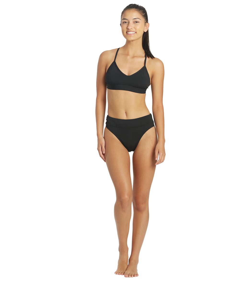 JOLYN Women's Mara Solid Bikini Top