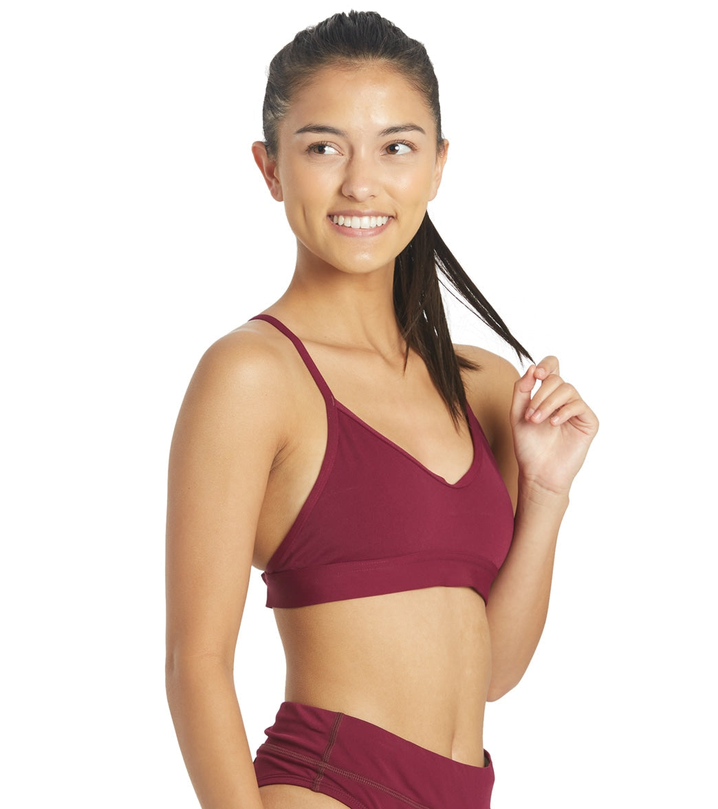JOLYN Women's Mara Solid Bikini Top