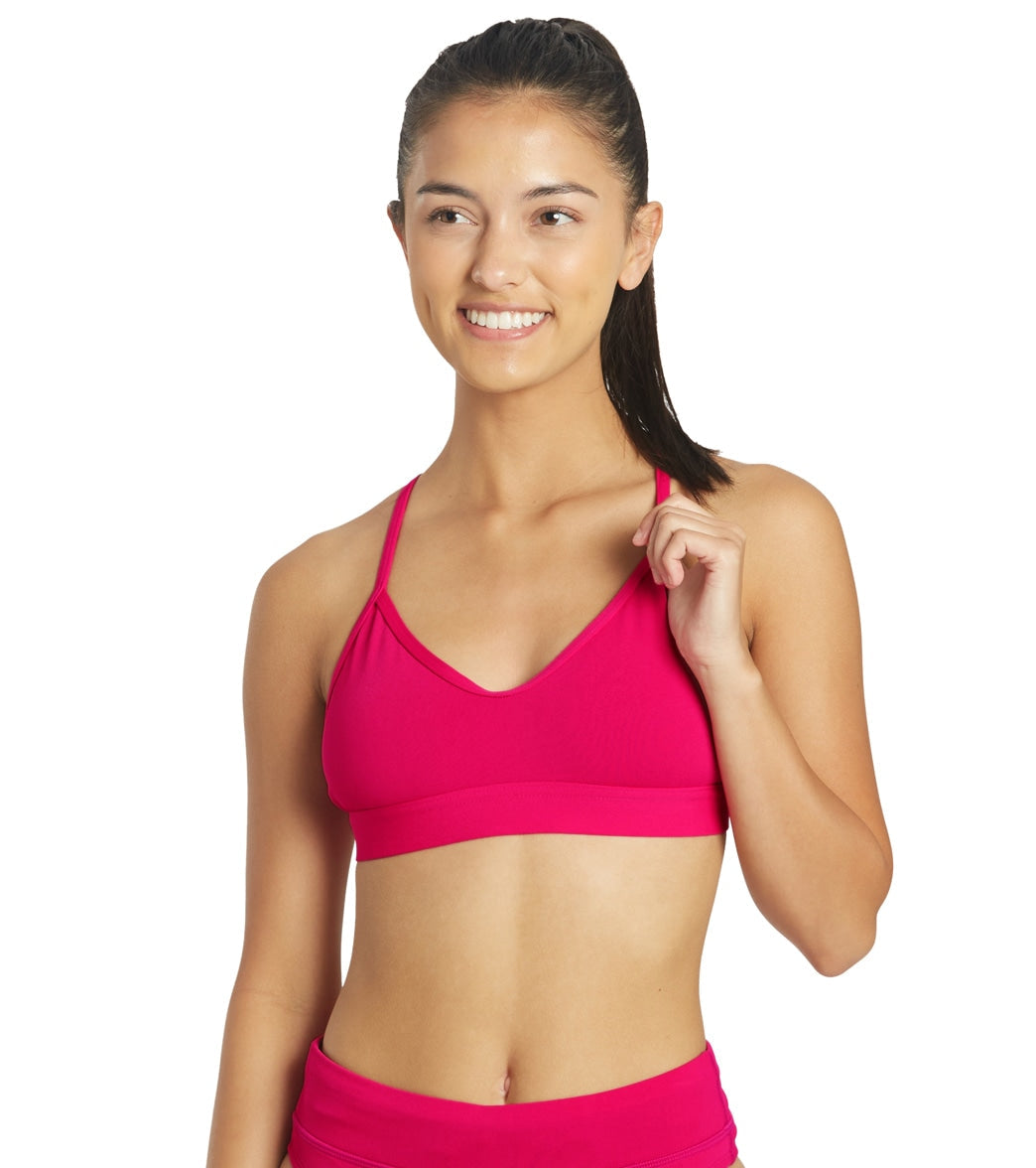 JOLYN Women's Mara Solid Bikini Top