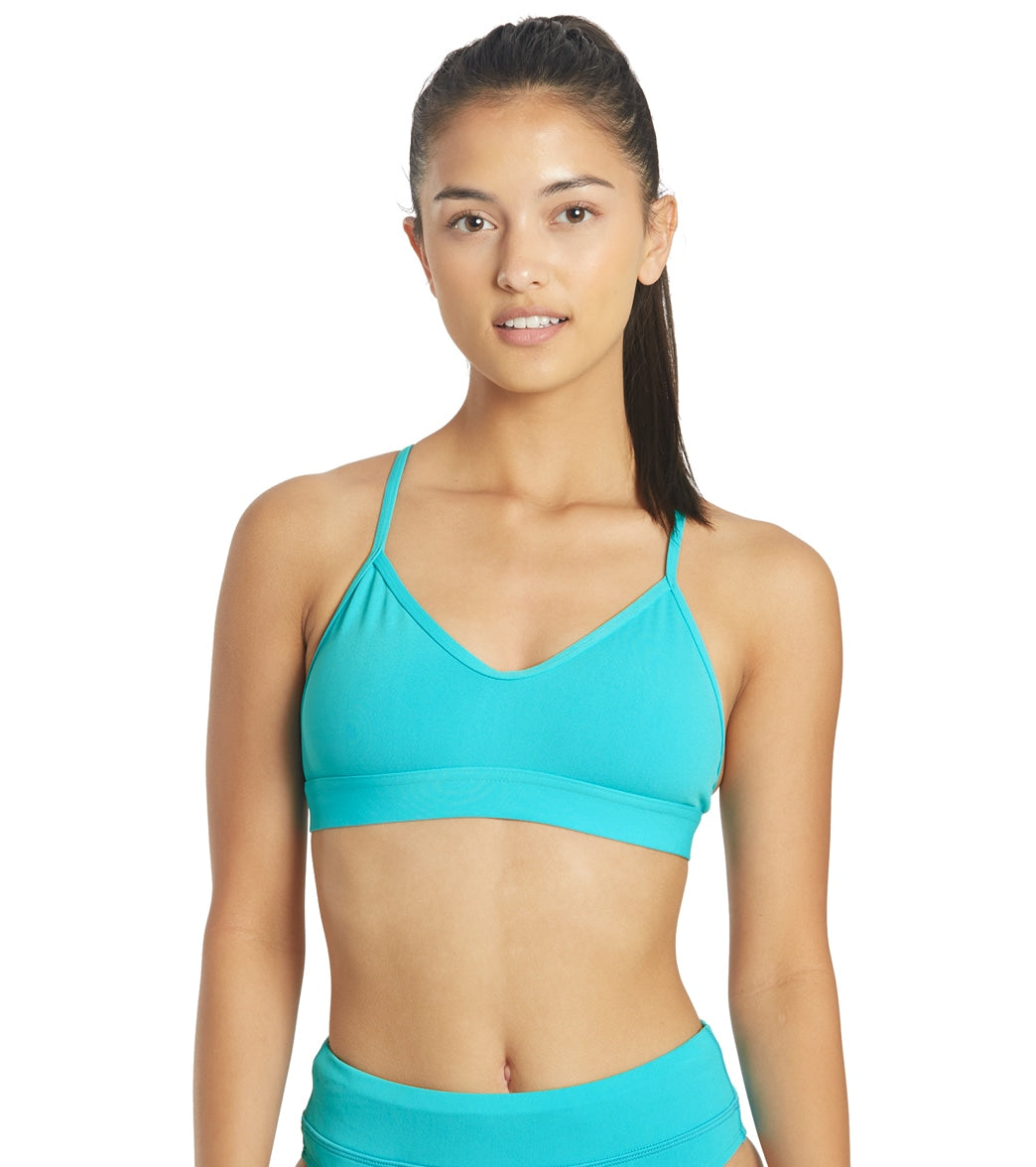 JOLYN Women's Mara Solid Bikini Top