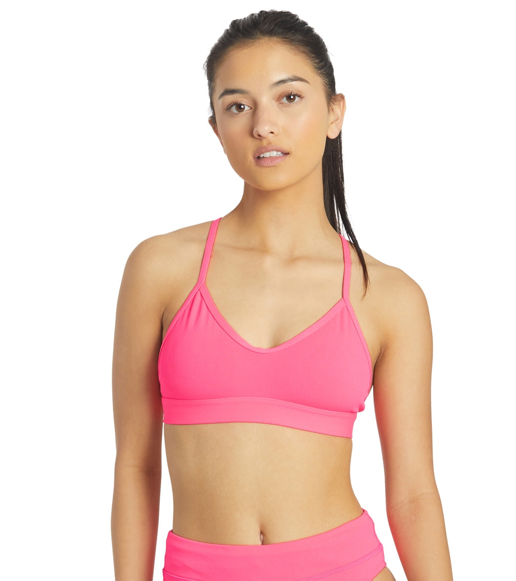 JOLYN Women's Mara Solid Bikini Top