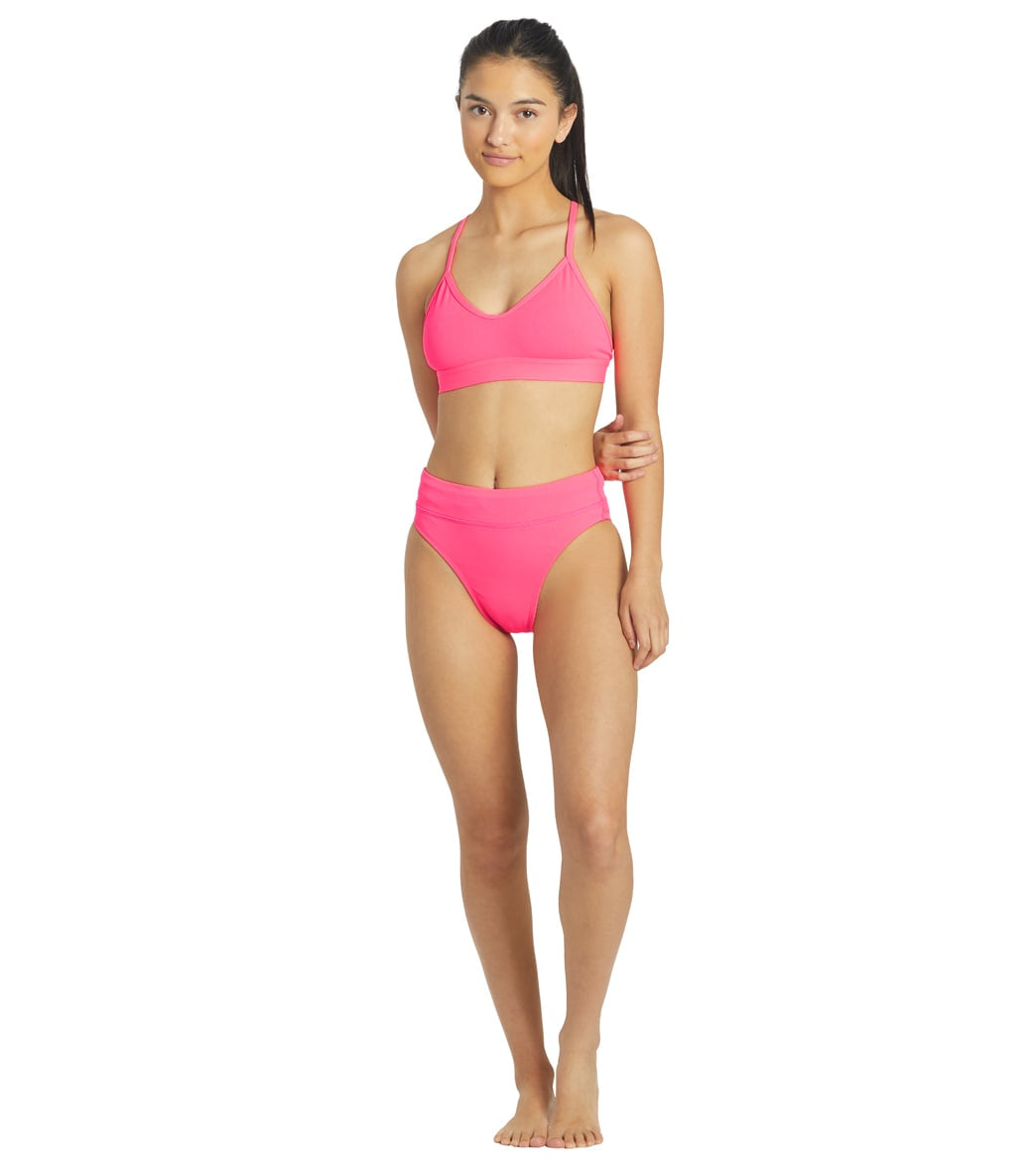 JOLYN Women's Mara Solid Bikini Top