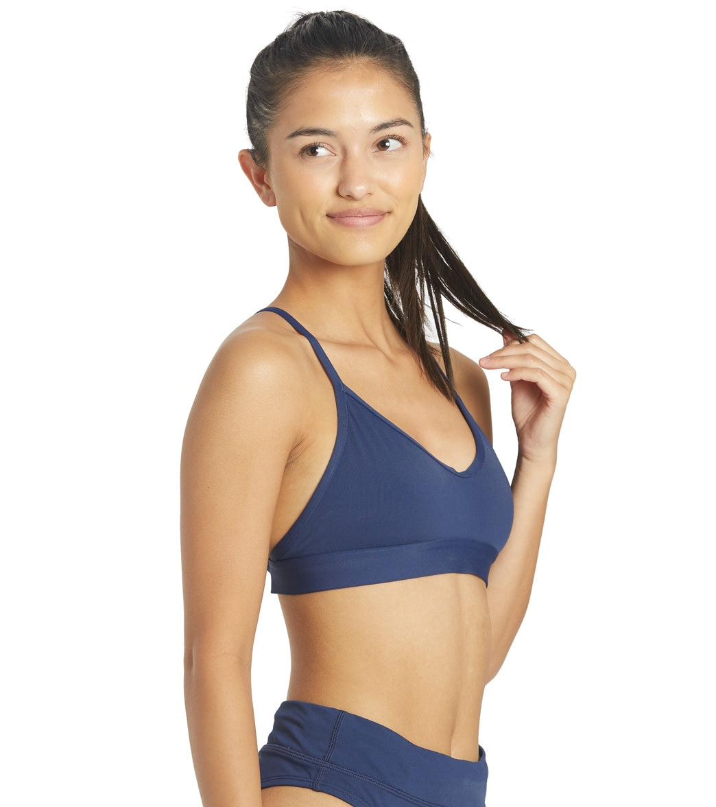 JOLYN Women's Mara Solid Bikini Top