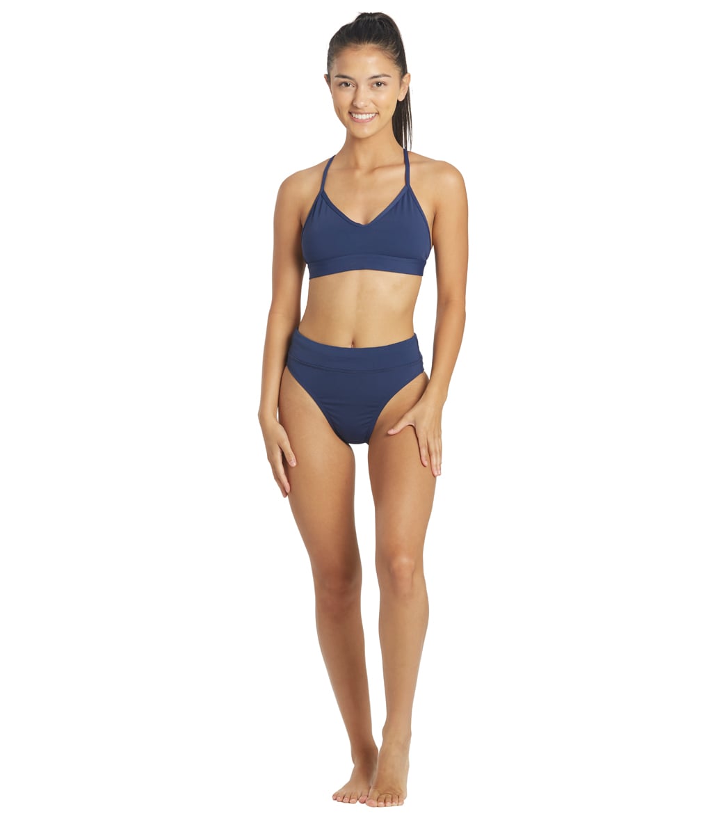 JOLYN Women's Mara Solid Bikini Top