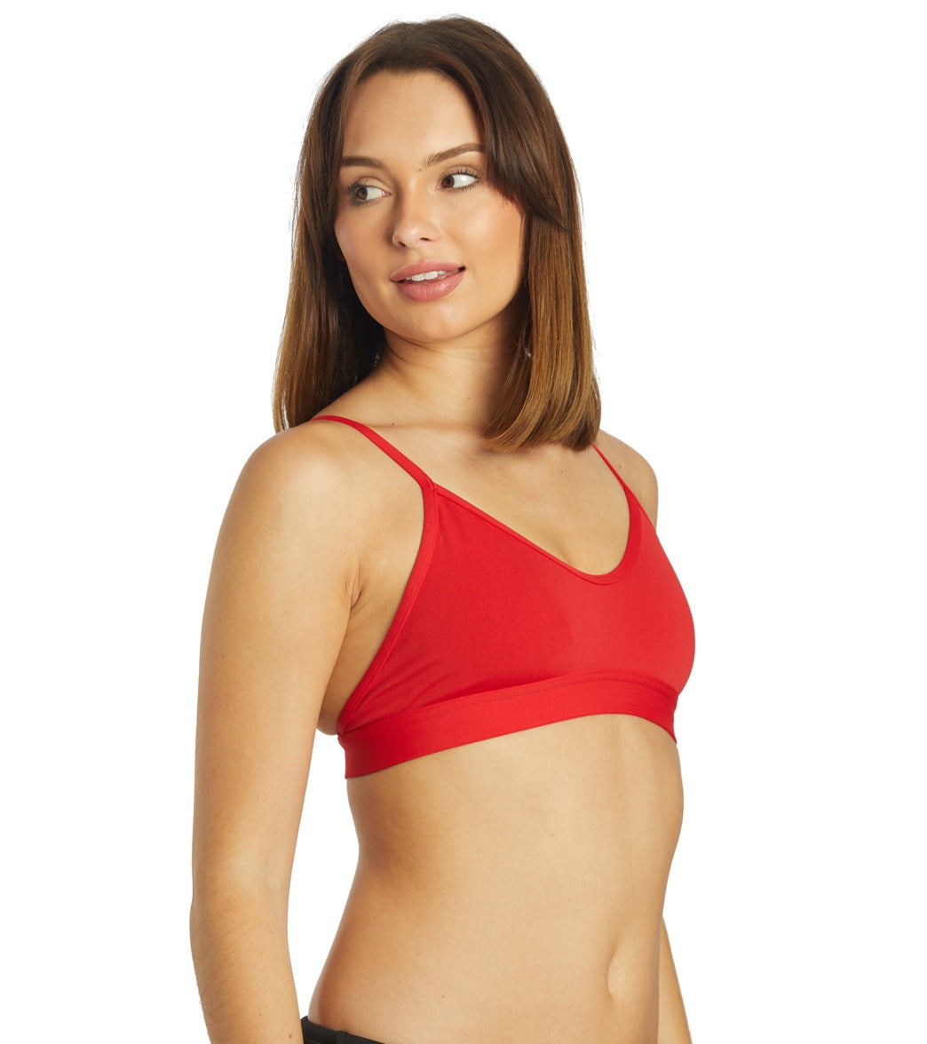 JOLYN Women's Mara Solid Bikini Top