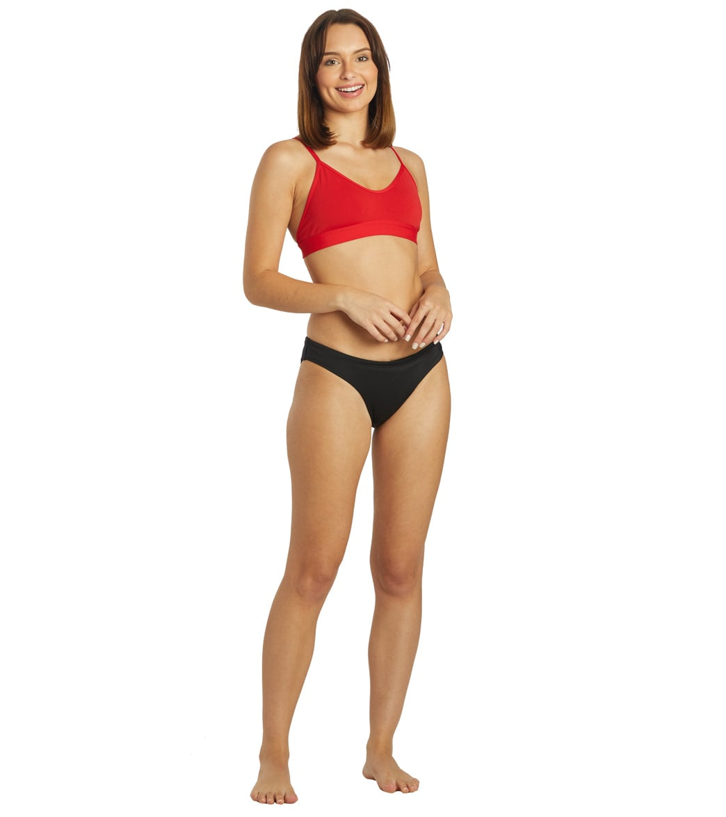 JOLYN Women's Mara Solid Bikini Top