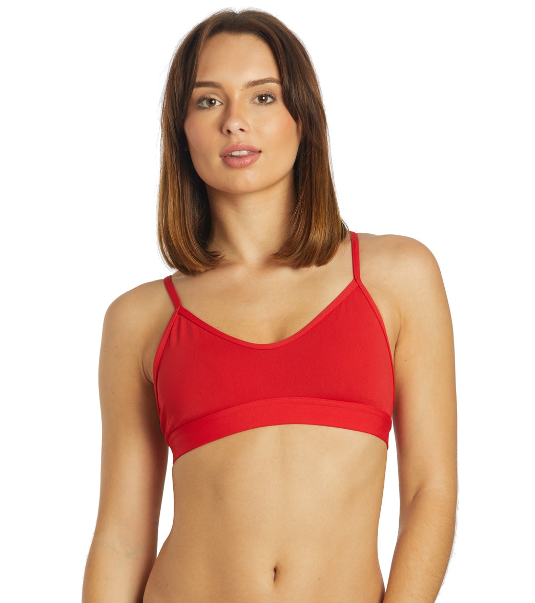 JOLYN Women's Mara Solid Bikini Top