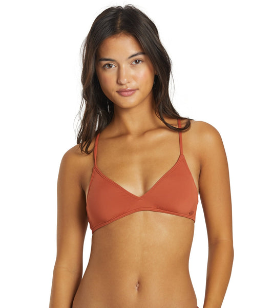 Roxy Women's SD Beach Classics Athletic Triangle Bikini Top