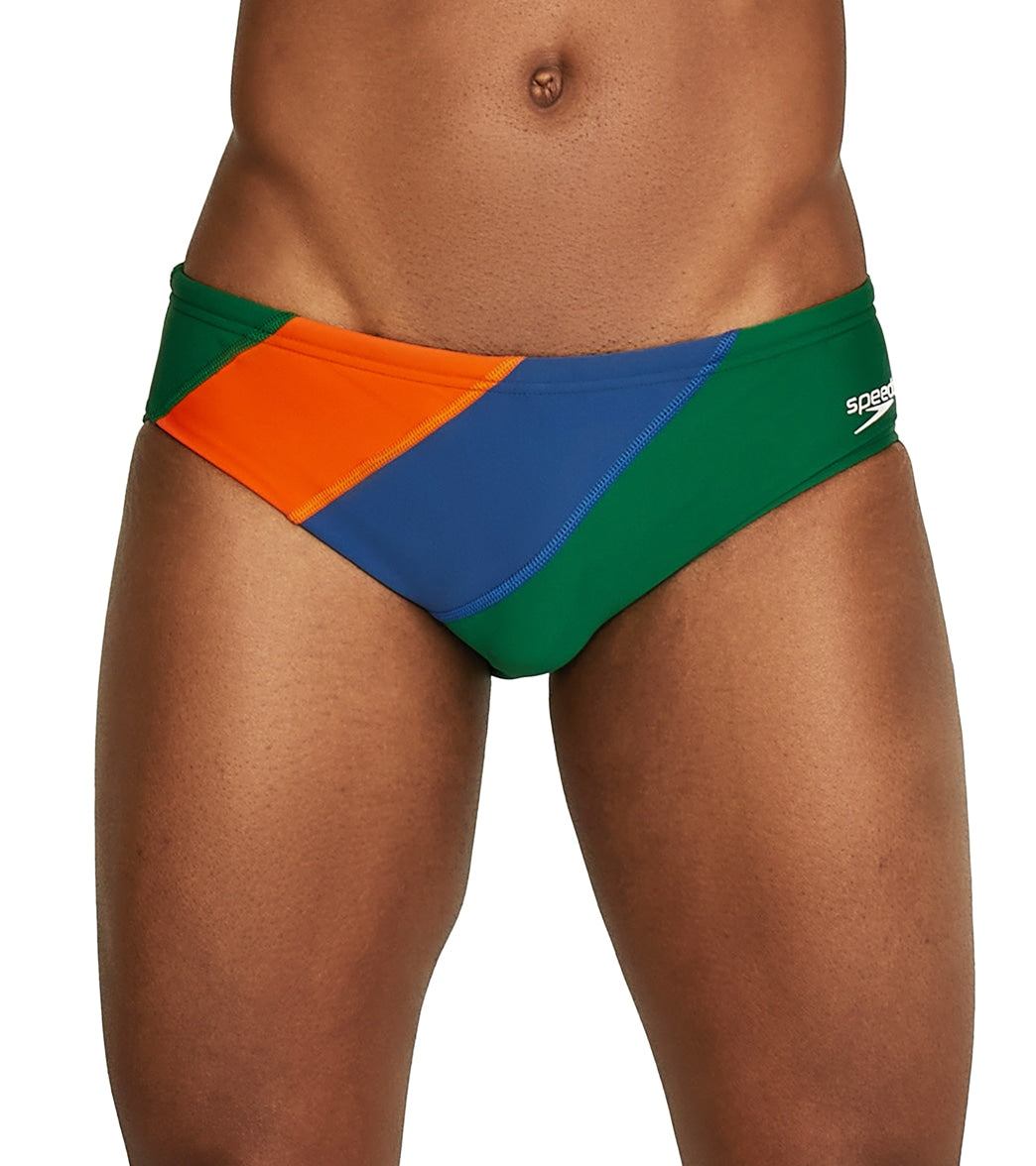 Speedo Men's Colorblock Solar Brief Swimsuit