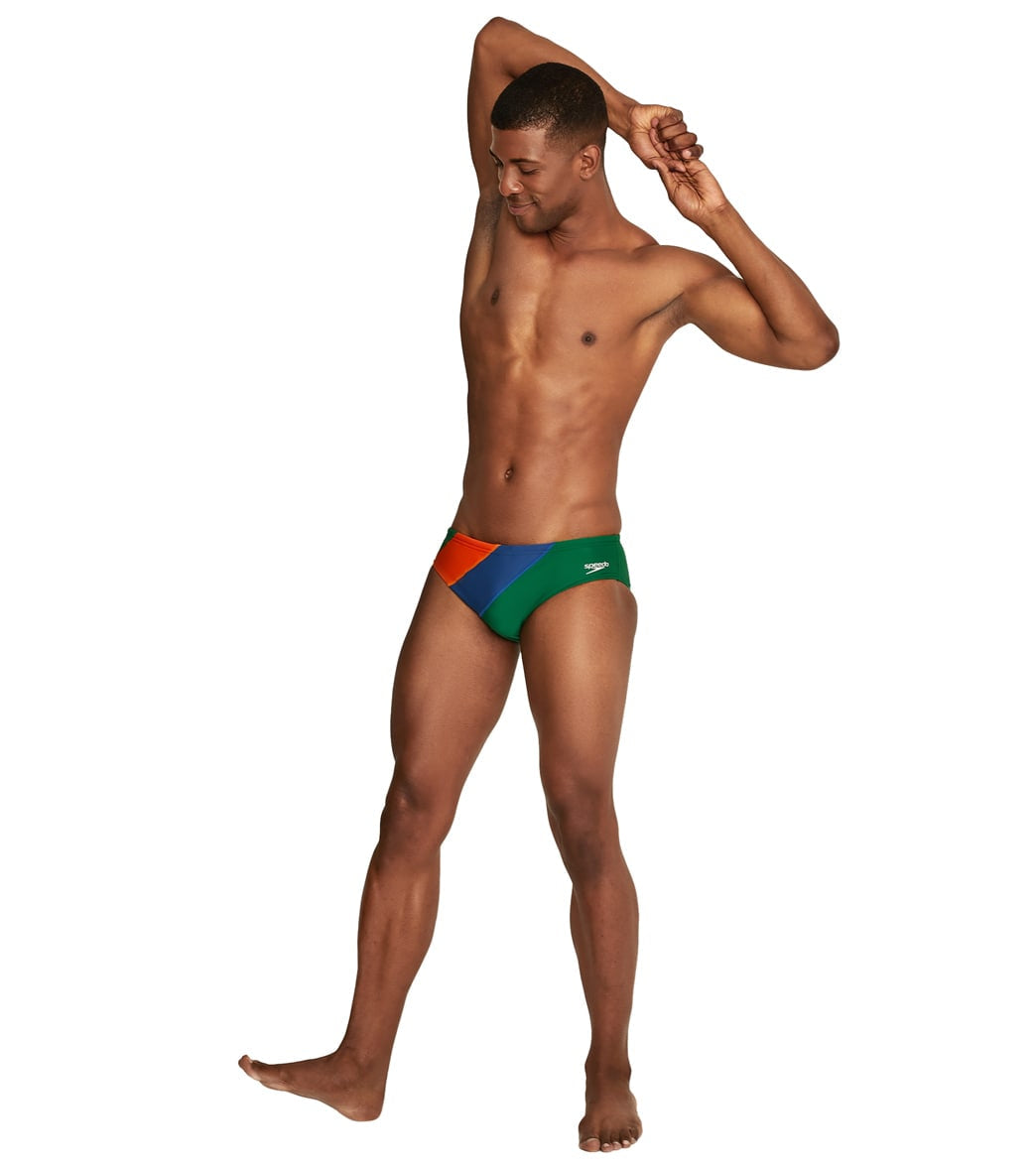 Speedo Men's Colorblock Solar Brief Swimsuit