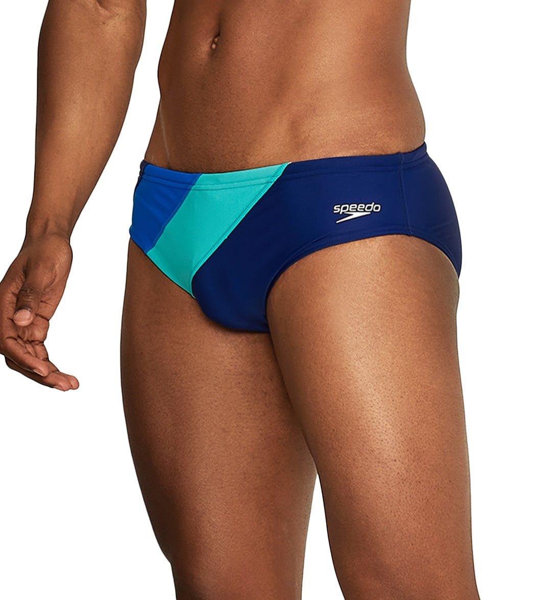 Speedo Men's Colorblock Solar Brief Swimsuit