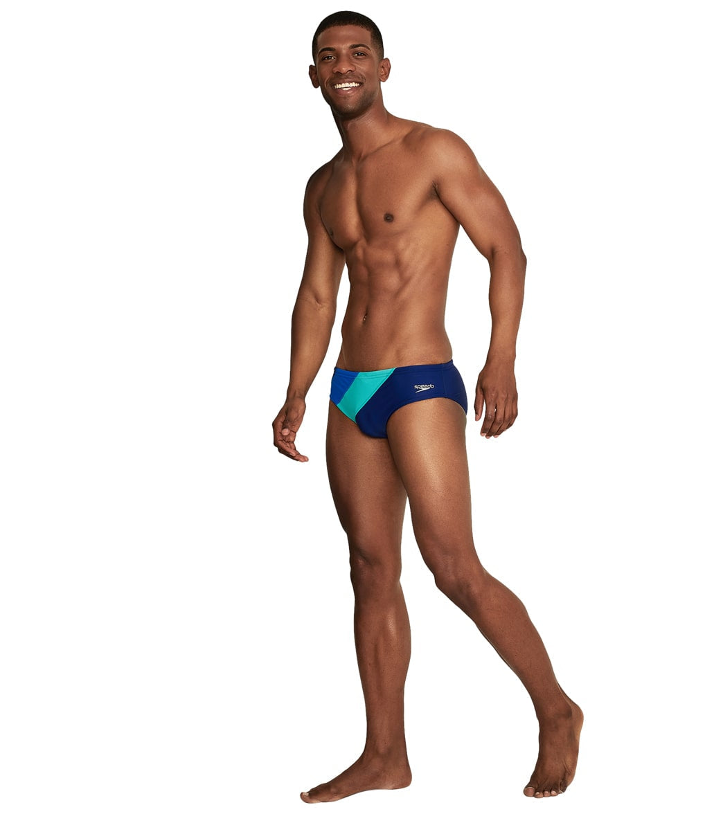 Speedo Men's Colorblock Solar Brief Swimsuit