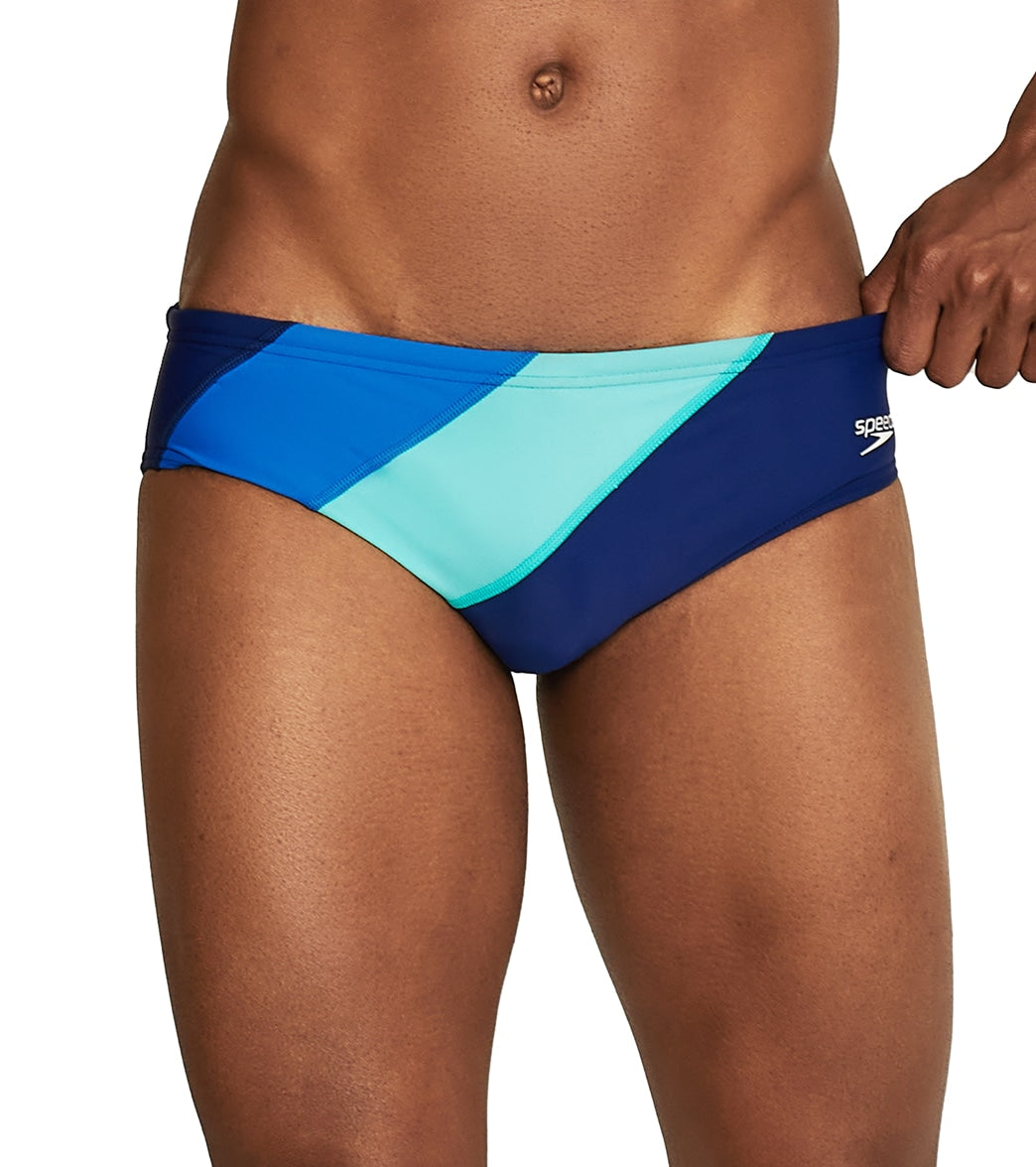 Speedo Men's Colorblock Solar Brief Swimsuit