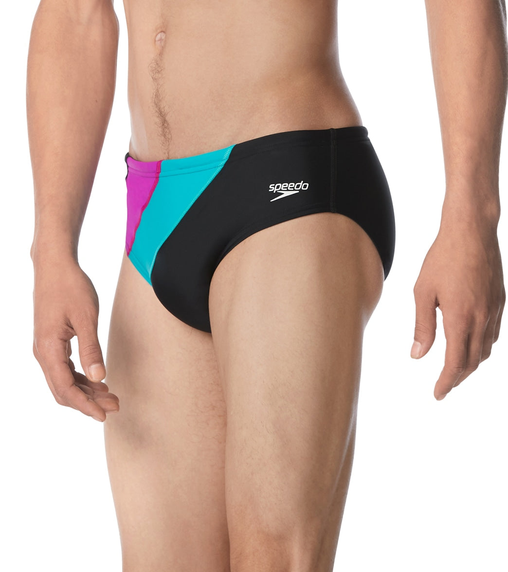 Speedo Men's Colorblock Solar Brief Swimsuit